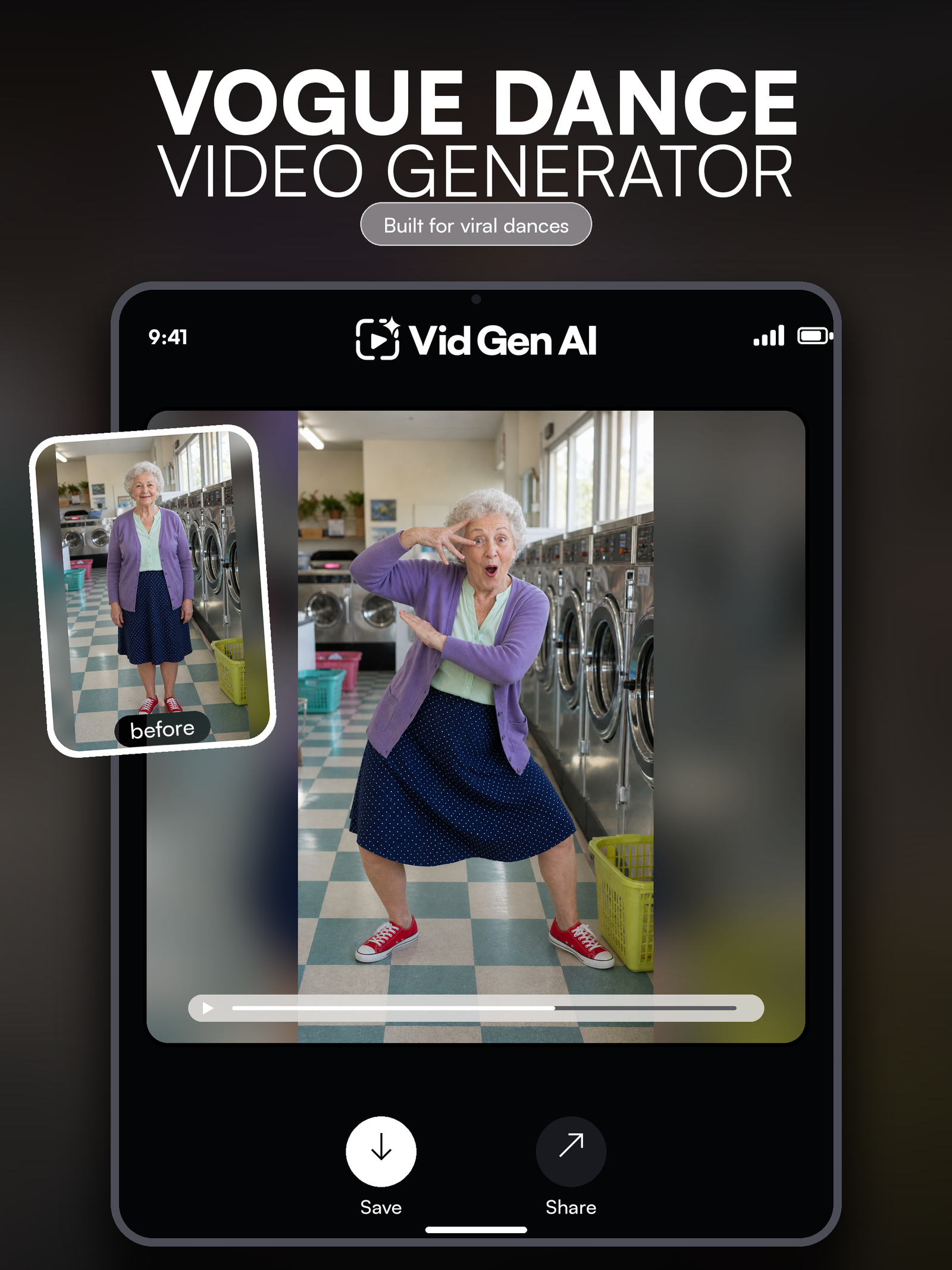 Vogue Dance Video Generator